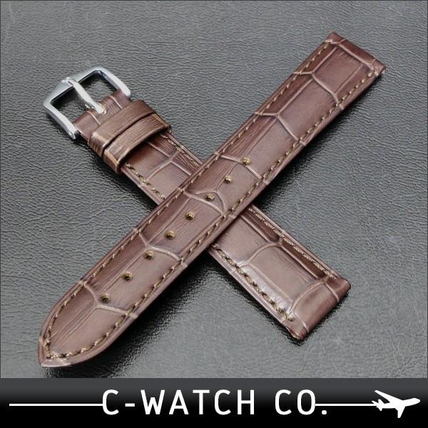 ヒルシュ HIRSCH 腕時計ベルト デューク ブラウン アビエ式バネ棒付き 17mm 18mm 1...