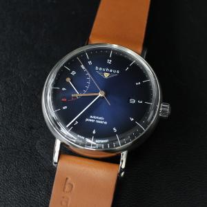 バウハウス 腕時計 BAUHAUS 2162-3AT ダークブルー 自動巻き ドイツ