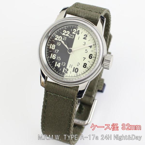 M.R.M.W. TYPE A-17a 24H Night&amp;Day クォーツ 腕時計 24時間表示式...