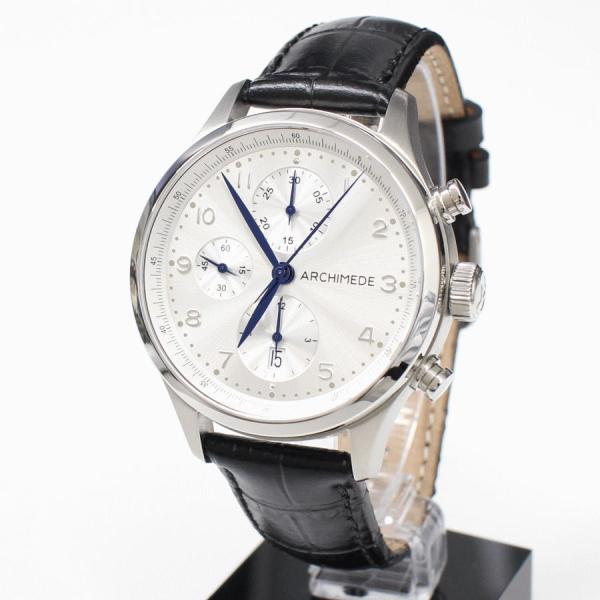 腕時計 メンズ腕時計 アルキメデ クラシック クロノグラフ 自動巻き UA7939-C2_41 送料...
