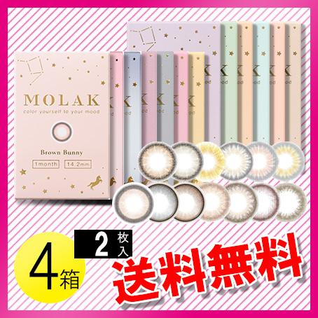 MOLAK マンスリー 2枚入×4箱 / 送料無料 / メール便