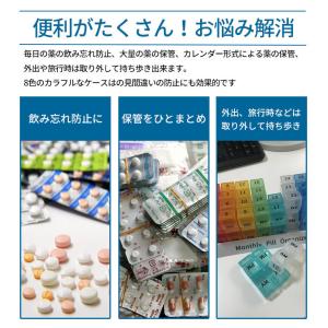 大容量 薬ケース 薬収納 31日間 1ヶ月用ピ...の詳細画像3