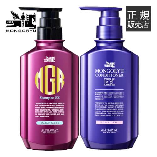 モンゴ流 シャンプーEX 350mL + リペアコンディショナーEX 350mL