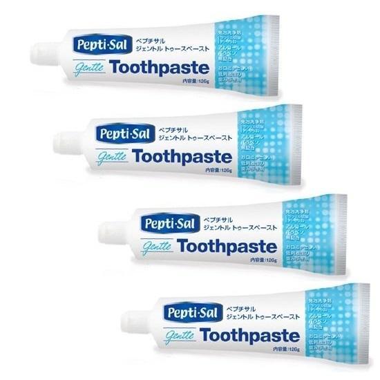 口腔ケアジェル ペプチサル ジェントル トゥースペースト 126g×4個セット 介護 口腔ケア用品