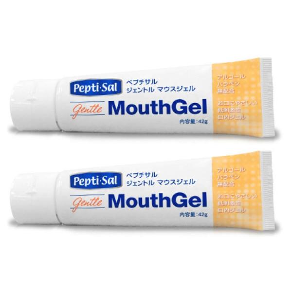 口腔ケアジェル ペプチサル ジェントル マウスジェル 42g 2個セット 介護 口腔ケア用品