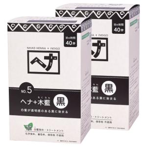 naiad（ナイアード） 2個セット ヘナ 木藍 黒茶 お徳用 400g