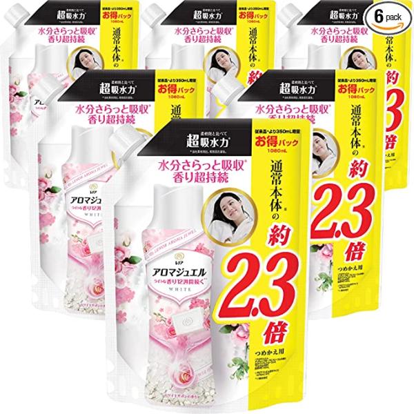 P＆G レノア ハピネス アロマジュエル 香り付け専用ビーズ ホワイトサボン つめかえ ホワイトサボ...