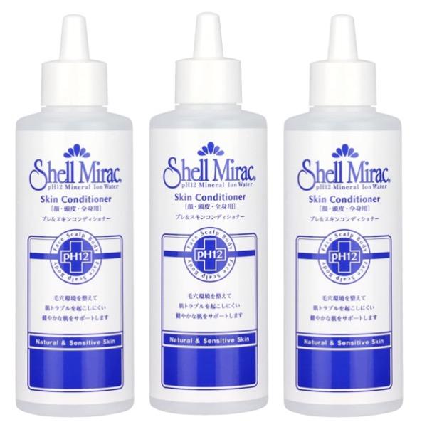 シェルミラック プレ&amp;スキンコンディショナー 200ml 3個セット (3本セット スキンケアローシ...