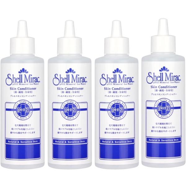 シェルミラック プレ&amp;スキンコンディショナー 200ml 4個セット (4本セット スキンケアローシ...