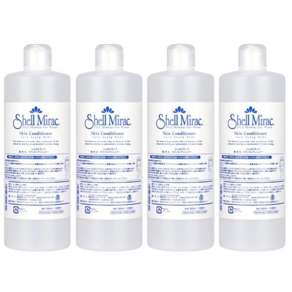 シェルミラック プレ&amp;スキンコンディショナー 500ml 4個セット (4本セット スキンケアローシ...