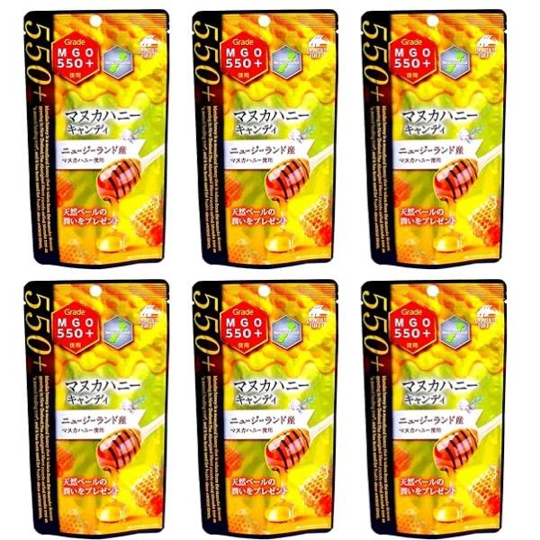 マヌカハニー キャンディ ニュージーランド産マヌカ 6個セット (ユニマットリケン MGO550+ ...