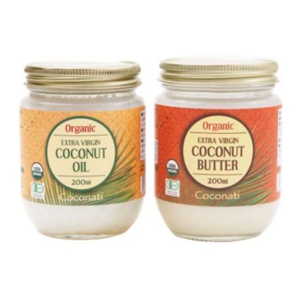 アビオス Coconati ココナッツオイル / ココナッツバター 200ml 選べる2個セット (...