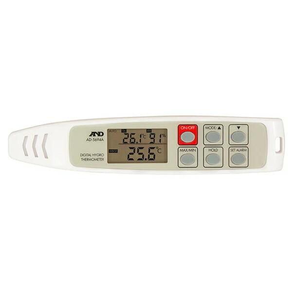 エー・アンド・デイ 熱中症指数・温湿度計 携帯型 AD-5694A 熱中症 対策 予防 温度計 計測...
