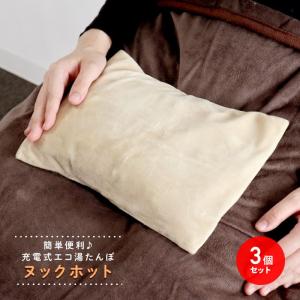 充電式 エコ湯たんぽ 3個セット アーモンド コ...の商品画像
