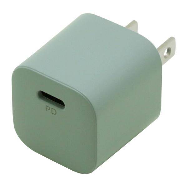 インプリンク PD対応 USB充電器 20W Type-C×1 ブルー USBアダプター USB-A...