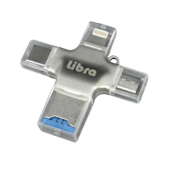 microSDカードリーダー PC・スマホ・タブレット対応 4in1 512GB対応 Libra L...