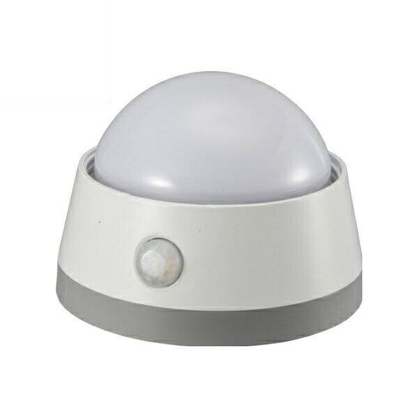 LEDセンサーライト 明暗＋人感センサー付 白色 OHM 06-0129 NIT-BLA6JD-WN