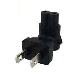 L型電源変換プラグ メガネタイプ-2P変換 アース付 12A/125V 3AカンパニーCO PAD-LPSM22   メガネ型AC2ピンを2ピンに変換