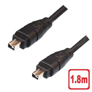 IEEE1394ケーブル 4ピン-4ピン 1.8m FireWire・i.LINK・DVケーブル
