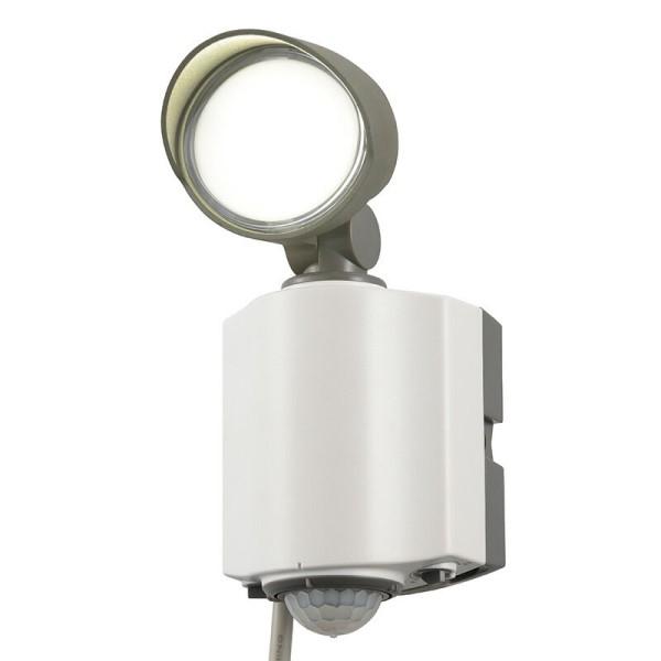 LEDセンサーライト LED1灯 600lm 防水IP55 コンセント式 OHM 07-8891 R...