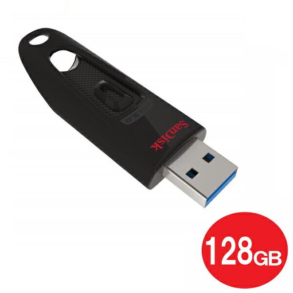 サンディスク USB3.0フラッシュメモリ 128GB Ultra SDCZ48-128G-U46 ...