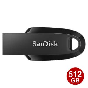 サンディスク USB3.2 フラッシュメモリ Gen1 512GB Ultra Curve 100MB/s キャップレス SDCZ550-512G-G46 SanDisk USBメモリ 海外リテール｜cablestore