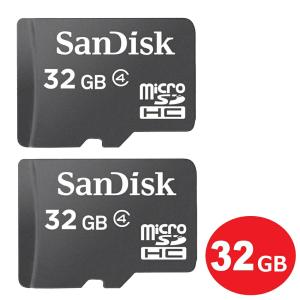 サンディスク microSDHCカード 32GB 2枚入り Class4 SDSDQM-032G-B35-2P SanDisk マイクロSD microSD カード 海外リテール品｜cablestore
