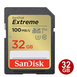サンディスク SDHCカード 32GB EXTREME Class10 UHS-1 U3 V30 100MB/s SDSDXVT-032G-GNCIN SanDisk SDカード 海外リテール｜ケーブルストア