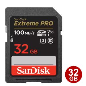 サンディスク SDHC 32GB EXTREME PRO Class10 UHS-1 U3 V30 100MB/s SDSDXXO-032G-GN4IN SanDisk SDカード 海外リテール｜cablestore