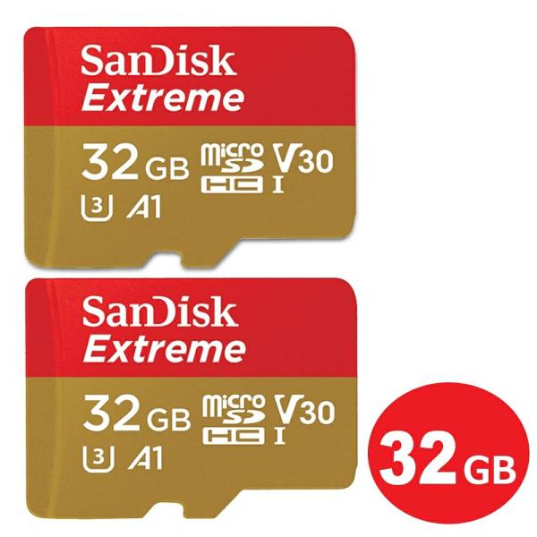 サンディスク microSDHCカード 32GB 2枚入り EXTREME Class10 UHS-...