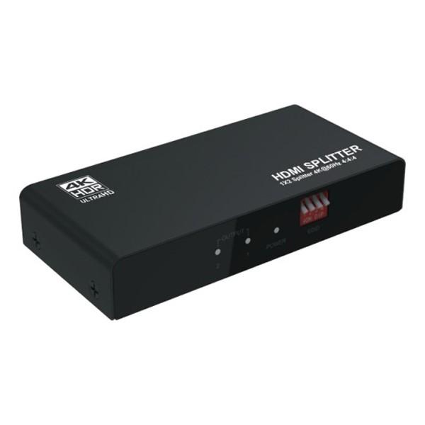 テック 4K対応HDMIスプリッター ダウンスケール機能搭載 HDMI2分配器 THDSP12X2-...