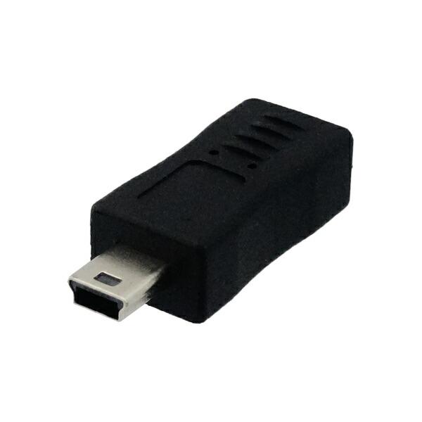 microUSB（ジャック）-miniUSB（プラグ）変換プラグ USB2.0 3Aカンパニー UA...