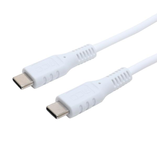 ミヨシ やわらかい USB Type-Cケーブル 1.5ｍ ホワイト USB2.0 USB-YCC1...