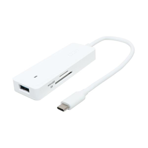 ミヨシ USB3.2 Gen2対応USBハブ Type-C 0.2m ホワイト USH-10G2CW...