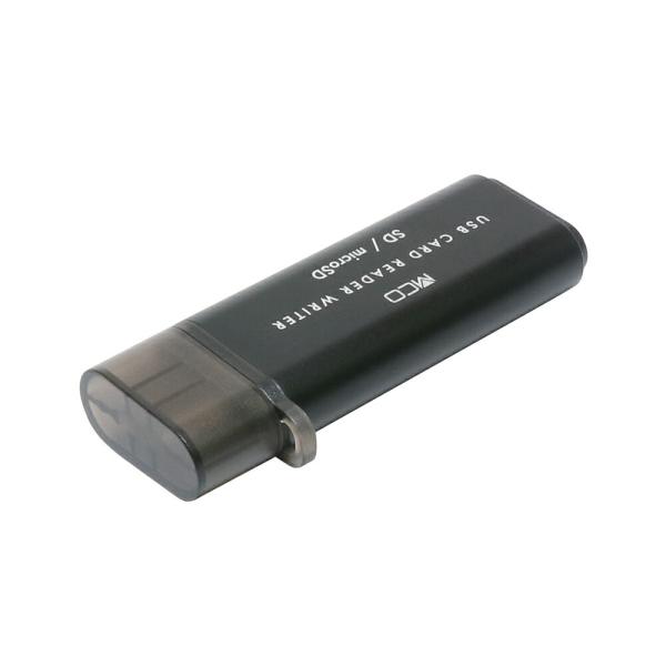 ミヨシ SDカードリーダ・ライタ USB3.2Gen1対応 USB Type-C コンパクト ブラッ...