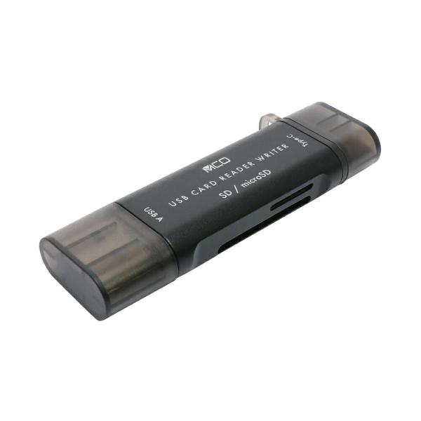 ミヨシ SDカードリーダ・ライタ USB3.2Gen1対応 USB Type-C・USB-A両対応 ...