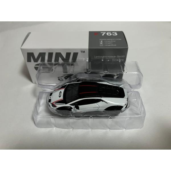 MiniGT 1/64 ランボルギーニ　ウラカン　ステラート Bianco Asopo