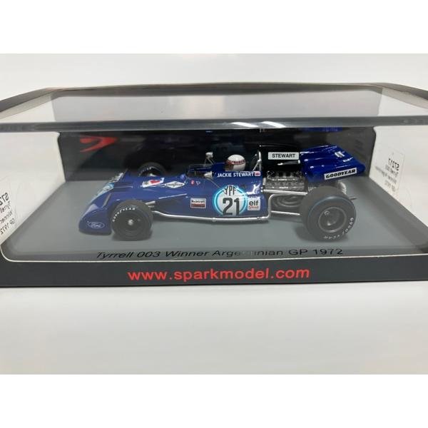 Spark 1/43 ティレル 003 F1 アルゼンチンGP1972 No.21 スチュワート　優...