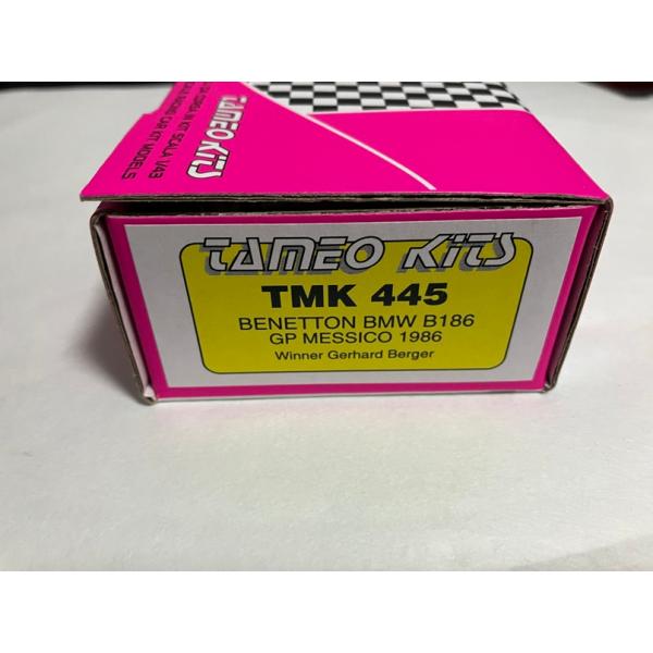 TAMEO KITS 1/43 ベネトン BMW B186 F1 メキシコP1986　　優勝