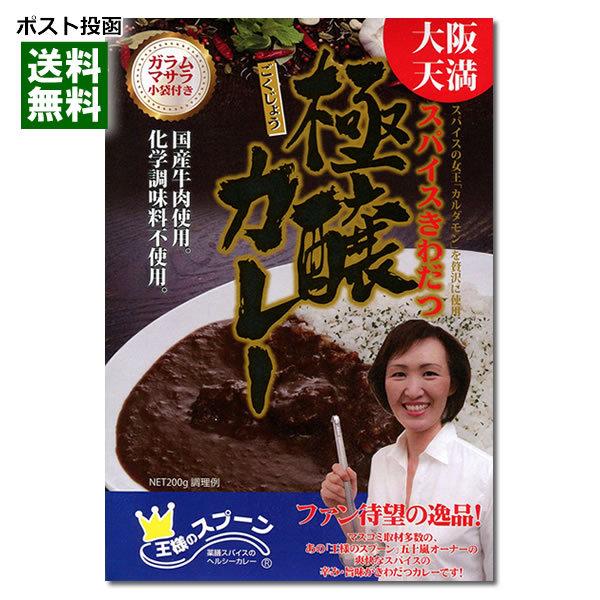 ご当地カレー 大阪天満 王様のスプーン 極醸カレー 200g 化学調味料不使用