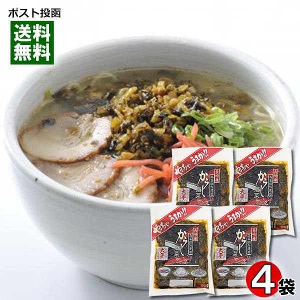 からし高菜 120g×4袋詰め合わせセット 長崎県産高菜100%使用 大平食品
