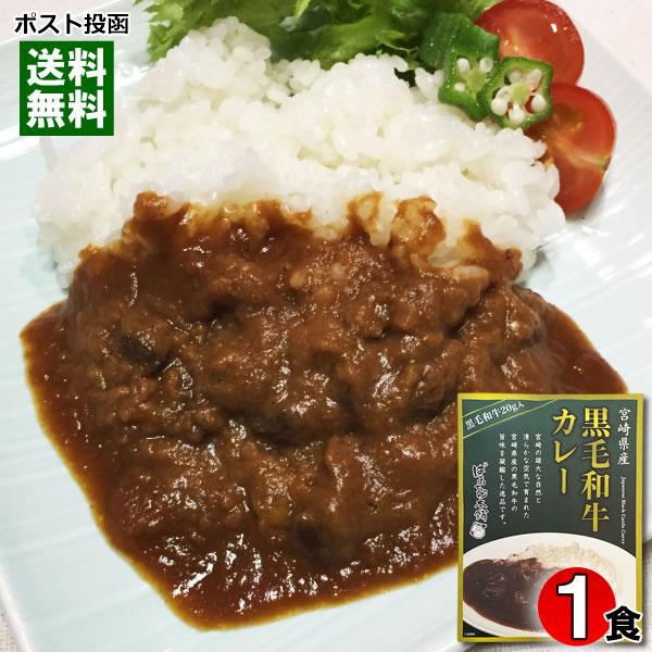 ご当地カレー 宮崎県産黒毛和牛カレー 1人前 高級レトルトカレー 九州 宮崎 ばあちゃん本舗