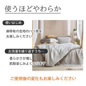 リネン ボックスシーツ スタンダード シングル...の詳細画像3