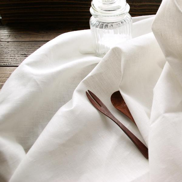 コットンリネン 生地 無地 薄地 幅広 150cm幅 ホワイト R0236