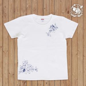 萬屋蛙商店 Tシャツ「花蛙」GSサイズ｜caeru-eruca