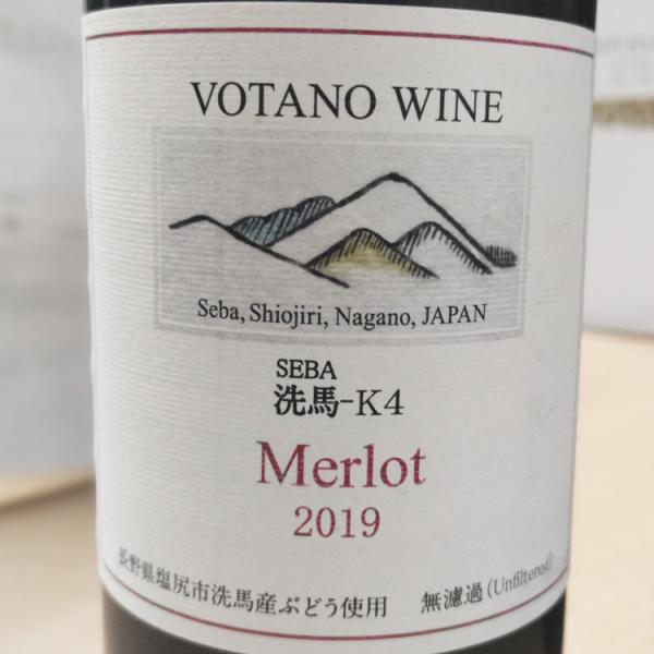 Merlot　メルロー [2019] VOTANO WINE ヴォータノワイン
