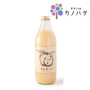 カノハタ LOVE & PEACH とろとろ桃100％ジュース 1000ml ラブアンドピーチ｜caesar1995