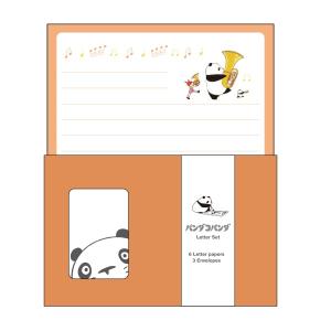 メール便OK ジブリ グッズ パンダコパンダ 窓枠レターセット オレンジ スタジオジブリ ギフト ぱんだ パンコパ れたー 手紙 便箋 便せん 封筒