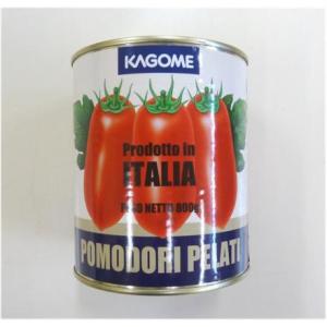 トマト缶 トマト ホールトマト イタリア産 2号缶 固形量500g トマトピューレづけ カゴメ｜cafe-fadie