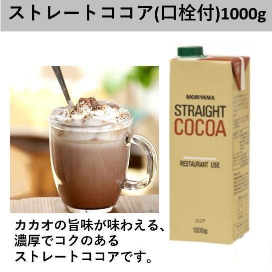 ココア飲料 守山乳業 ストレートココア 1,000ml 1000g 1L 紙パック 高級 濃厚 お徳...